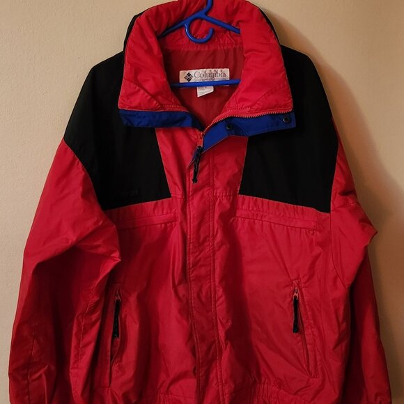 Vintage Columbia Vamoose Jacket Men's Large Red & Black Warm High Quality - Picture 4 of 11